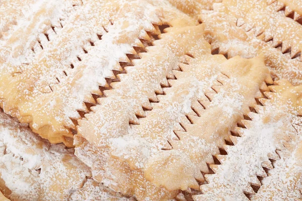 Chiacchiere, italian pastry background — Stock Photo, Image