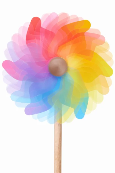 Pinwheel, girando brinquedo colorido — Fotografia de Stock