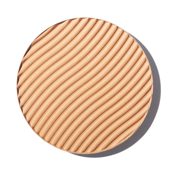 Brown blush cosmetic on white — Stok fotoğraf