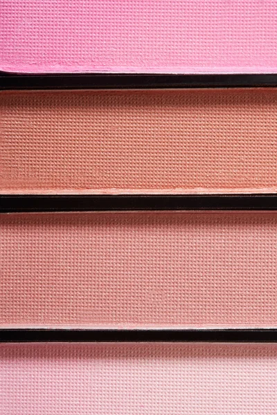 Brown and pink eye shadow palette texure background — Stock Photo, Image