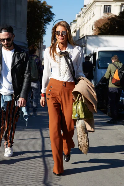 Anna dello Russo seen before Chloe show, Paris fashion week — Stock Photo, Image