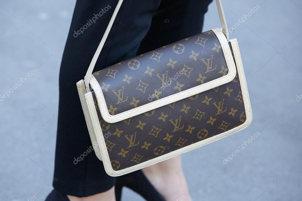 Louis Vuitton bag before Rochas show, Paris fashion week – Stock