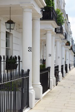 Batı Londra'daki beyaz edwardian evler