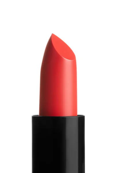 Red lipstick on white, clipping path included — Stock Photo, Image