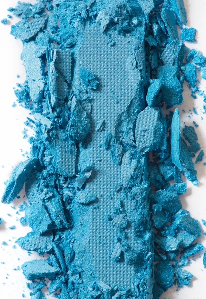 Ombretto blu schiacciato, sfondo macro — Foto Stock