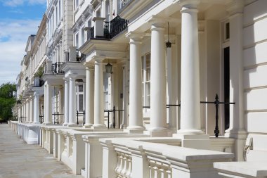 Beyaz, cephe Londra'da İngiliz lüks evler