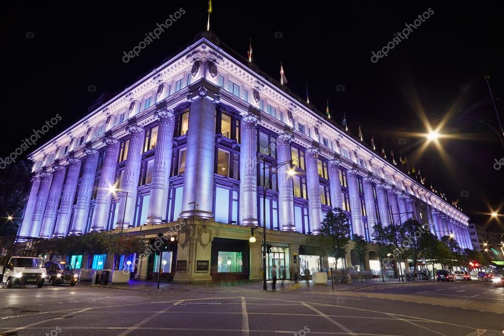 Selfridges Department Store In Oxford Street In London At Night Stock oxford-street-karta-karta