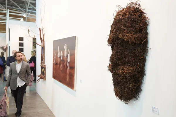 Artissima, contemporary art fair opening with art collectors — ストック写真