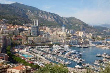 Yaz güneşli bir gün, Monaco, Monte Carlo liman