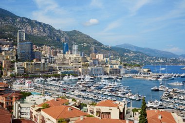 Yaz güneşli bir gün, Monaco, Monte Carlo liman