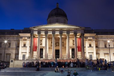 trafalgar square, Londra national Gallery'de