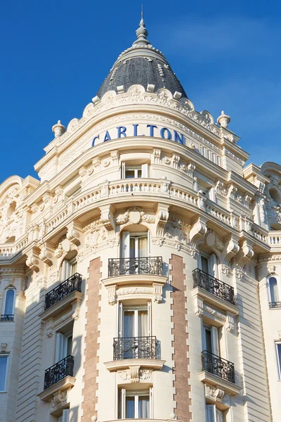 Hotéis de luxo InterContinental Carlton, Cannes — Fotografia de Stock