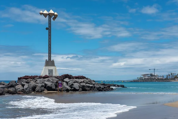 Playa Las Vistas Las Americas Teneriffa Kanarieöarna Spanien Juni 2020 — Stockfoto