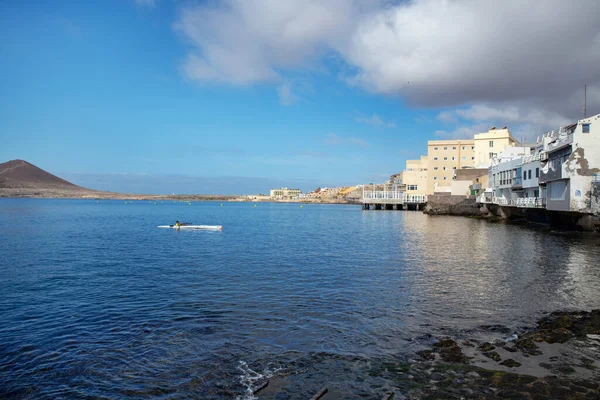 Medano Tenerife Islas Canarias España Abril 2021 Tranquila Costa Pintoresca — Foto de Stock