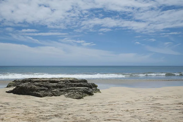 Vistas Hacia Océano Atlántico Playa Maspalomas Una Vasta Playa Arena — Foto de Stock