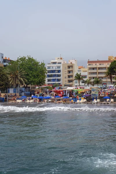 Medano Granadilla Abona Tenerife Kanarya Adaları Spanya Temmuz 2021 Turistler — Stok fotoğraf