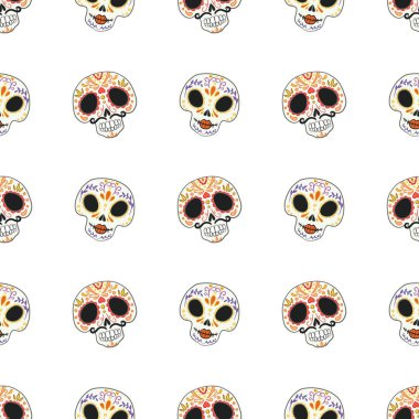 Kusursuz calaveras arkaplanı, Ölüm Günü deseni