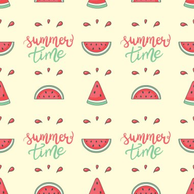 Karpuzlu, pürüzsüz vektör deseni..