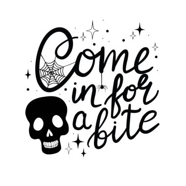 Mutlu Cadılar Bayramı vektör harfleri. Afiş, poster, tebrik kartı ve parti davetiyesi için örümcekli ve internetli tatil el yazısı. İzole illüstrasyon.