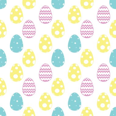 Yumurtalı kusursuz paskalya deseni. Görüntü vektörü