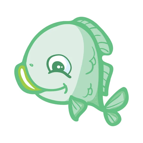 Ilustração Silhueta Peixes Aquário Vetorial Ícone Peixe Aquário Desenho Animado — Vetor de Stock