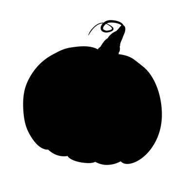 Balkabağı - Cadılar Bayramı için kabak ya da uygulamalar ve web siteleri için Şükran Günü düz vektör simgesi