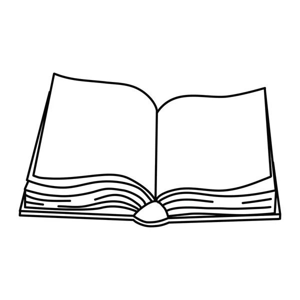 Knihy Skica Vektor Ilustrace Černá Bílá Ručně Kreslené Skica Styl — Stockový vektor