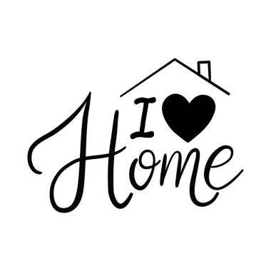 Ev harfleri, tipografi posteri. El yapımı harfler. Vektör vintage çizimi.