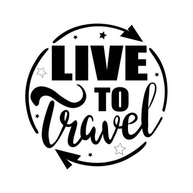 Seyahat kartı zamanı. El çizimi modern hat sanatı. Mürekkep çizimi. Seyahat ve macera hakkında olumlu bir alıntı. El çizimi kartlar ya da posterler. Beyaz arkaplanda izole.