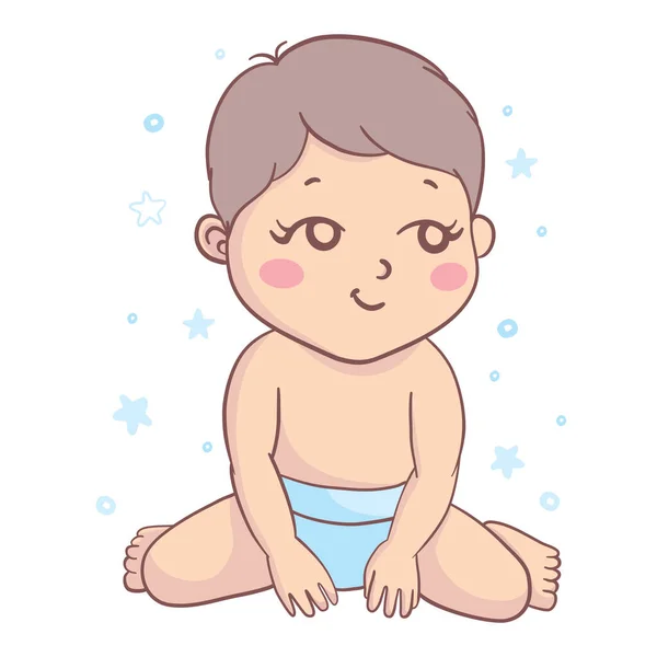Bebek Duş Kartı Şablonu Bebek Duşu Bebeği Davet — Stok Vektör