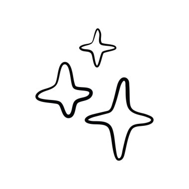 Siyah yıldız. Beyaz arka planda siyah renkte düz vektör çizimi. EPS 10