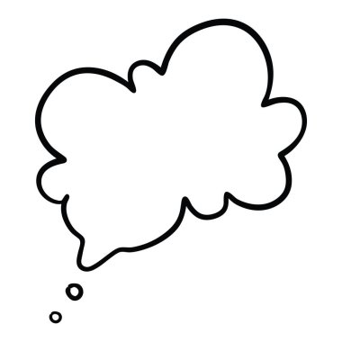 Şeffaf arkaplanda beyaz konuşma balonu oluşturun. Tasarımınız için şablon.