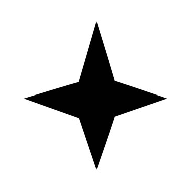 Bir yıldız ya da küçük resim ikonu. Beyaz arkaplanda elle çizilmiş siyah bir vektör simgesi.