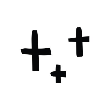 Siyah yıldız. Beyaz arka planda siyah renkte düz vektör çizimi. EPS 10