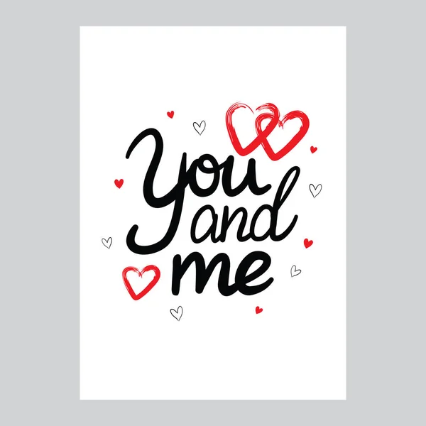 Eine Druckerei Zum Valentinstag Mit Niedlichen Handgezeichneten Herzen Vektor Illustration — Stockvektor