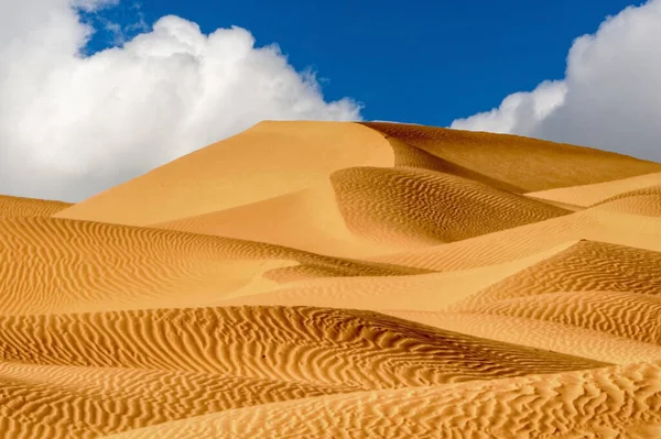 Песчаные Дюны Облака Пустыне Хатта Дубай — стоковое фото
