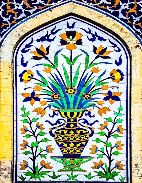 Mughal Mosaik Konst Mönster — Stockfoto