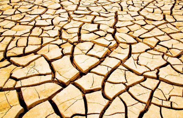 Risse Boden Durch Globale Erwärmung — Stockfoto