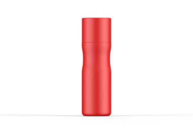 Deodorant spreyi taklit edilebilir, izole edilmiş beyaz arka planda aerosol kutusu, 3 boyutlu illüstrasyon