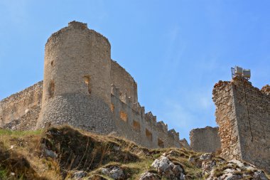 A Castle in the sky - The Lady Hawk Castle, Rocca Calascio - Aquila - Italy clipart