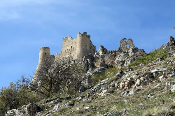 Um castelo no céu - O Castelo Lady Hawk, Rocca Calascio - Aquila - Itália — Fotografia de Stock
