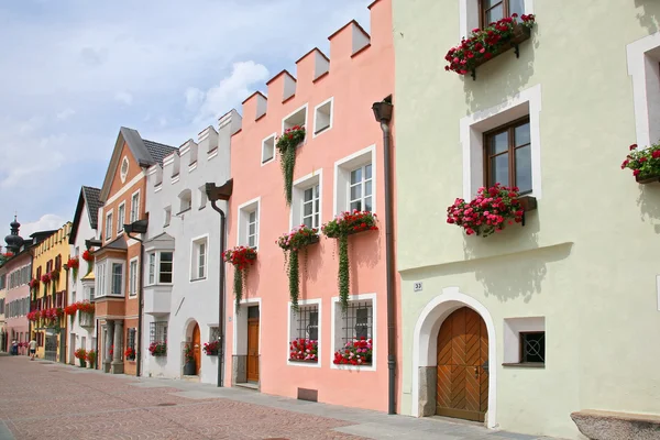 Vislumbres da bela cidade de Tirol do Sul — Fotografia de Stock