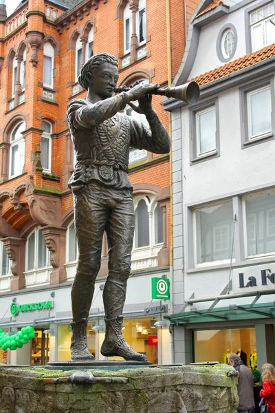 El flautista de Hamelin, Alemania Imagen de stock