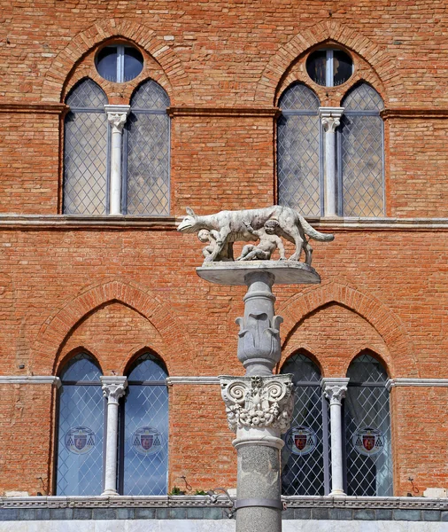 Siena Katedrali (Ayrıntılar) olduğu Ortaçağ - İtalya — Stok fotoğraf