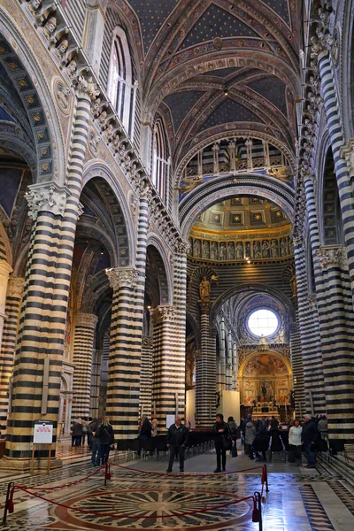 Os afrescos de Pinturicchio na Biblioteca Piccolomini da Catedral de Siena — Fotografia de Stock