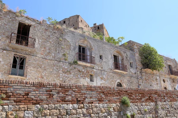 Vue Panoramique Sur Les Ruines Craco Ville Fantôme Abandonnée Après — Photo