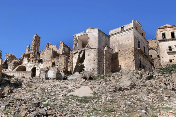 Vue Panoramique Sur Les Ruines Craco Ville Fantôme Abandonnée Après — Photo