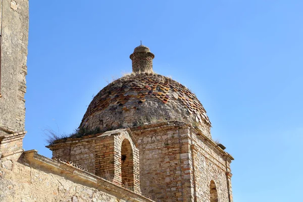 Vista Panorámica Las Ruinas Craco Ciudad Fantasma Abandonada Después Deslizamiento — Foto de Stock