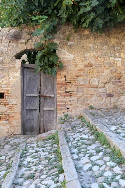 Krako Harabelerinin Manzarası Talya Nın Güneyindeki Basilicata Bölgesindeki Heyelan Sonrasında — Stok fotoğraf