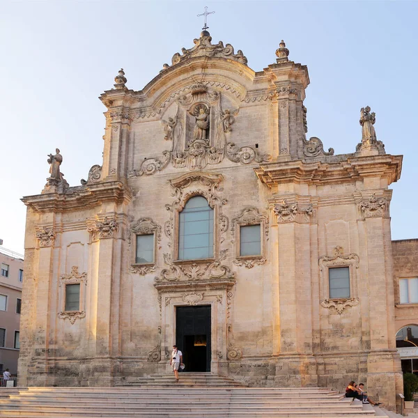 Kostel San Francesco Assisi Matera — Stock fotografie